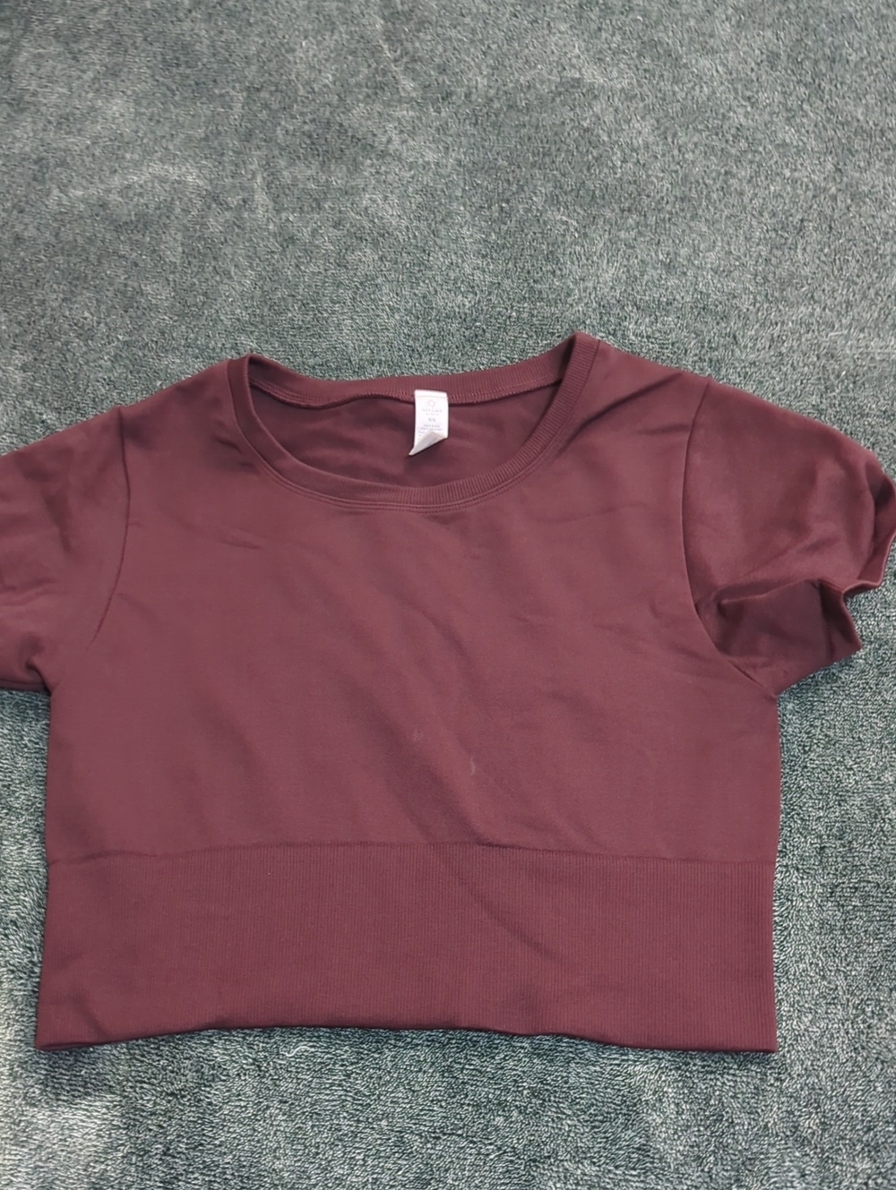 aerie Short Sleeve Crop Top - Wine